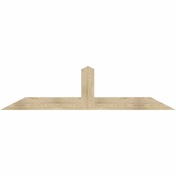 Ekena Millwork Portland Rough Sawn Timber Gable Bracket, Douglas Fir, 84"W x 21"H x 4"D x 6"F, 6/12 Pitch GBW084X21X0406POR00RDF - main